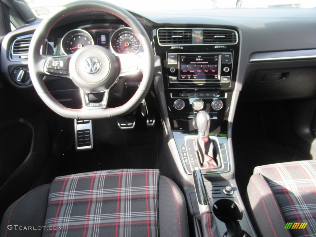 2019 Golf GTI S - White Silver Metallic / Titan Black/Clark Plaid photo #14