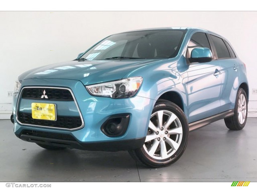 2014 Outlander Sport ES - Laguna Blue Metallic / Black photo #12