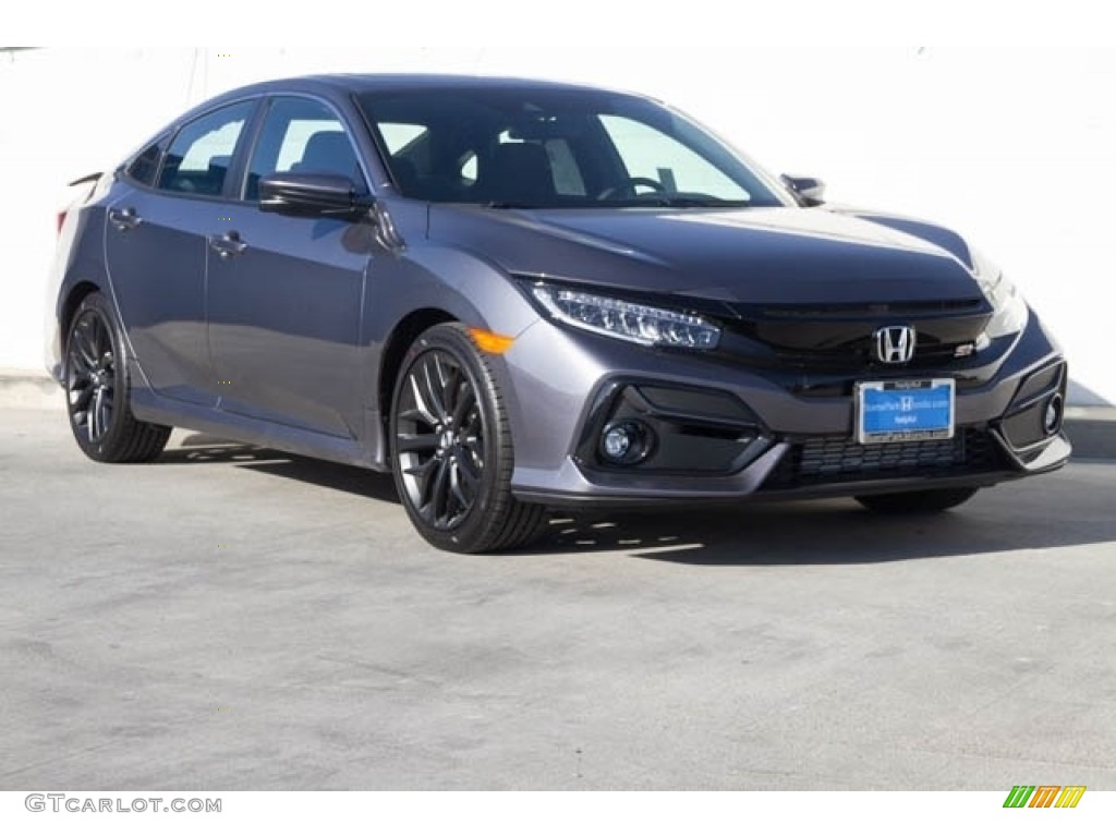 Modern Steel Metallic 2020 Honda Civic Si Sedan Exterior Photo #135791036