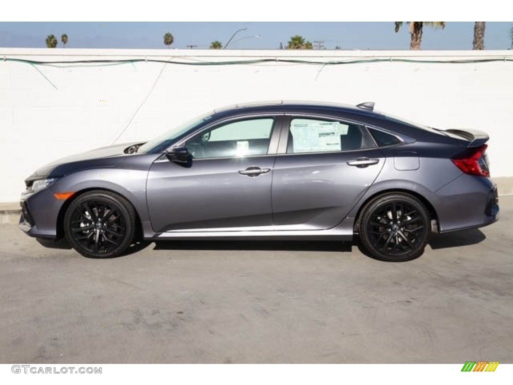 Modern Steel Metallic 2020 Honda Civic Si Sedan Exterior Photo #135791108