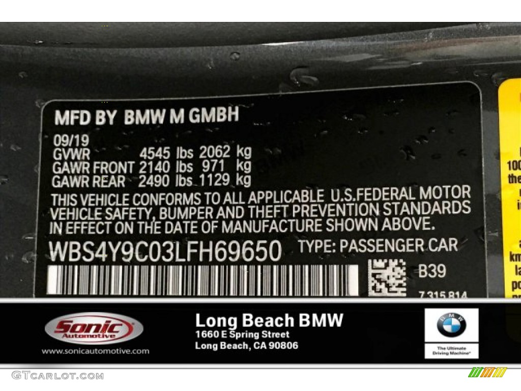 2020 M4 Coupe - Mineral Grey Metallic / Silverstone photo #11