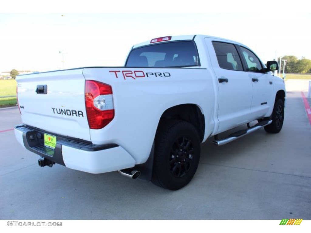 2017 Tundra TRD PRO CrewMax 4x4 - Super White / Black photo #12