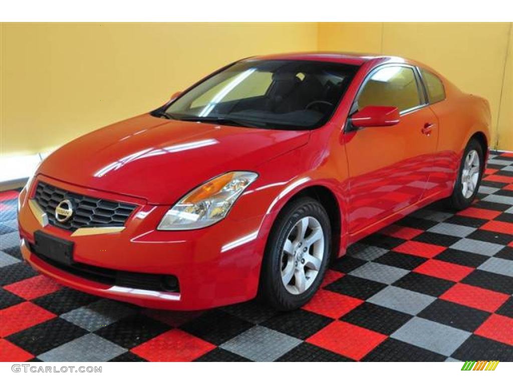 2008 Altima 2.5 S Coupe - Code Red Metallic / Charcoal photo #18