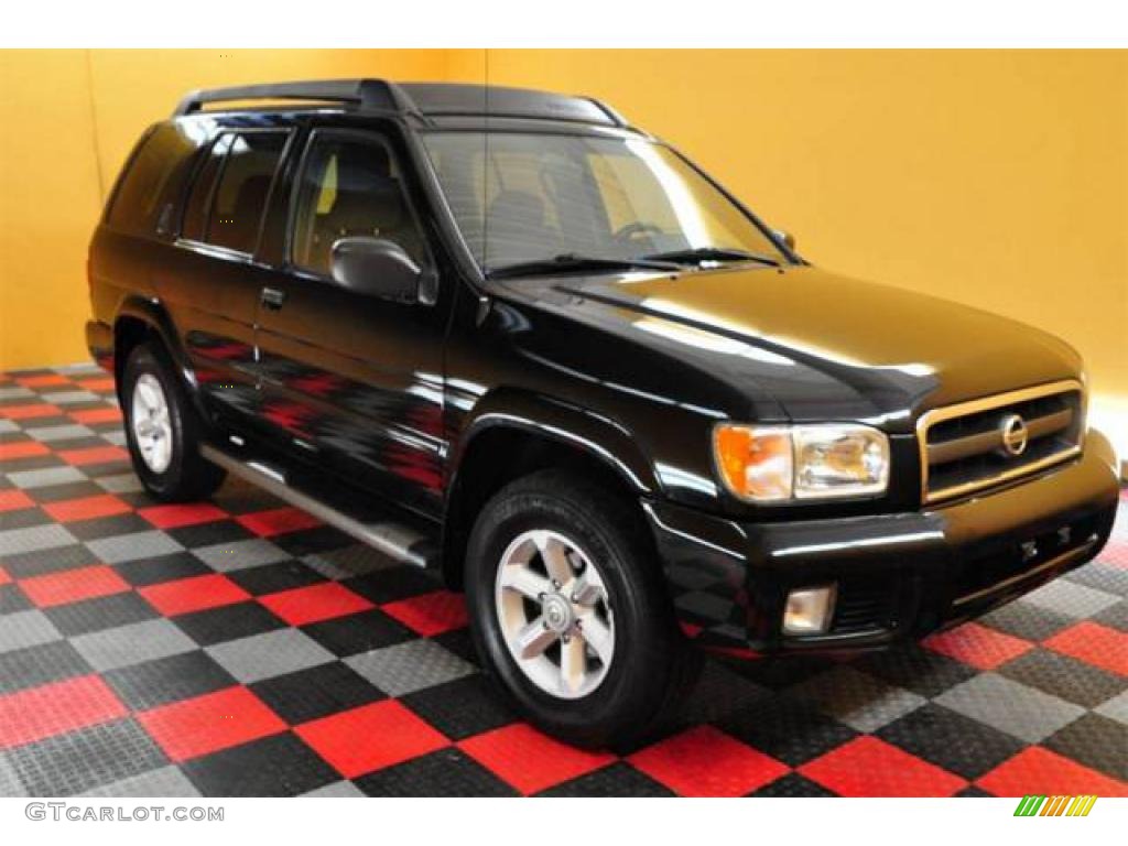 2003 Pathfinder SE 4x4 - Super Black / Charcoal photo #1