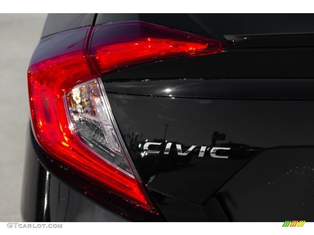 2019 Civic EX Sedan - Crystal Black Pearl / Black photo #7