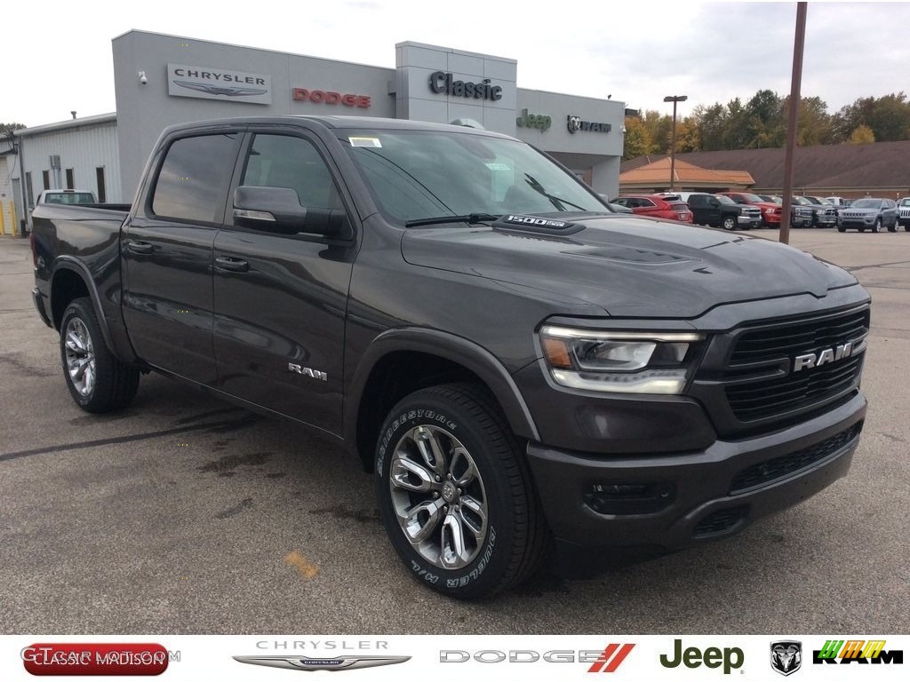 2020 1500 Laramie Crew Cab 4x4 - Granite Crystal Metallic / Black photo #1