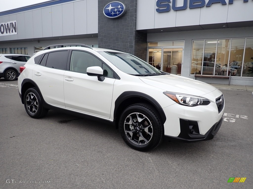 2019 Crosstrek 2.0i Premium - Crystal White Pearl / Gray photo #1