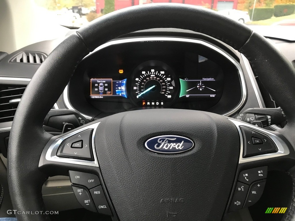 2017 Edge Titanium AWD - Ruby Red Metallic / Ceramic photo #21