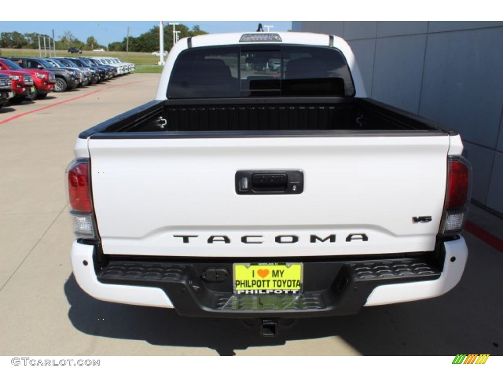 2020 Tacoma TRD Sport Double Cab 4x4 - Super White / TRD Cement/Black photo #7