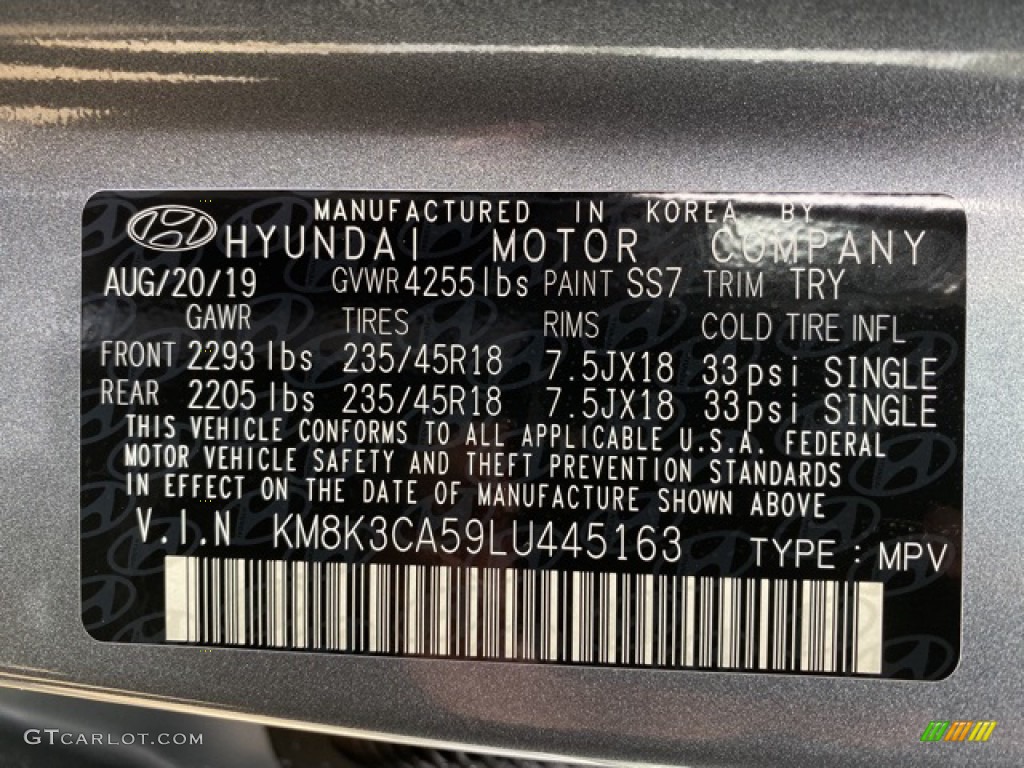 2020 Kona Color Code SS7 for Sonic Silver Photo #135802613