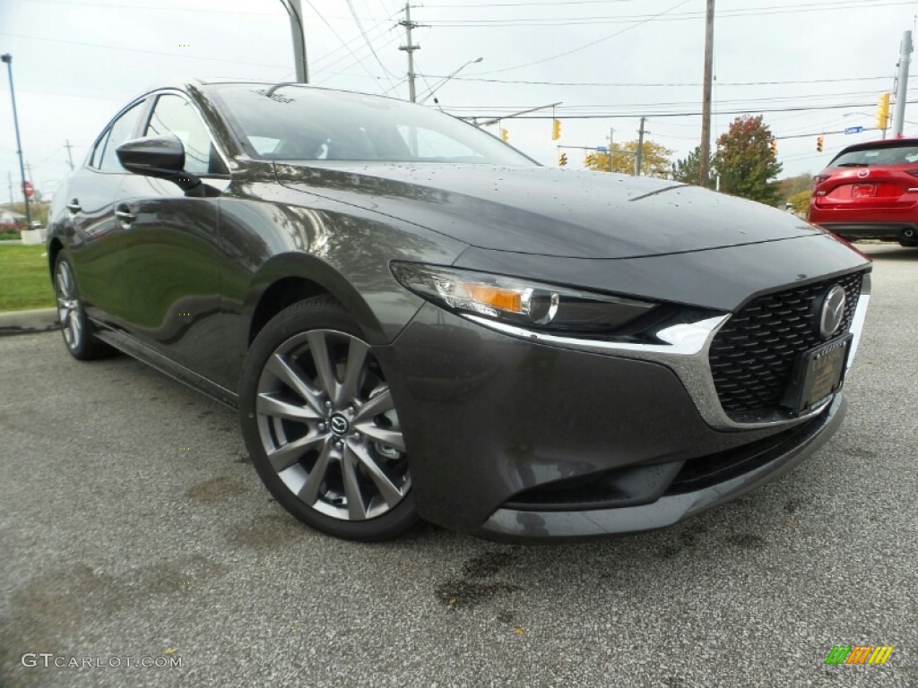 2020 MAZDA3 Select Sedan AWD - Machine Gray Metallic / Greige photo #1