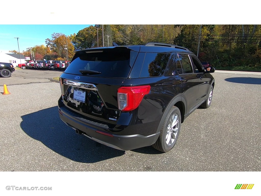 2020 Explorer XLT 4WD - Agate Black Metallic / Ebony photo #7