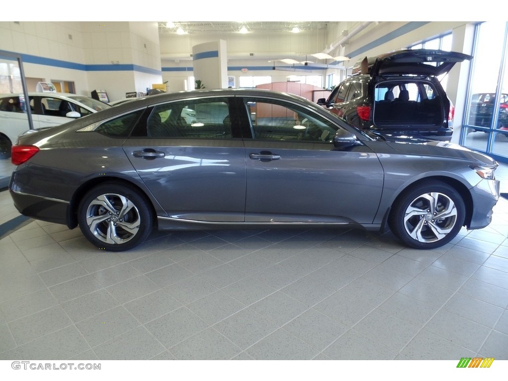 2020 Accord EX-L Sedan - Modern Steel Metallic / Black photo #4