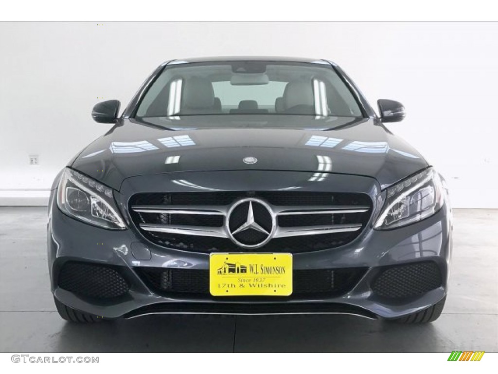 2016 C 300 4Matic Sedan - Steel Grey Metallic / Crystal Grey/Black photo #2