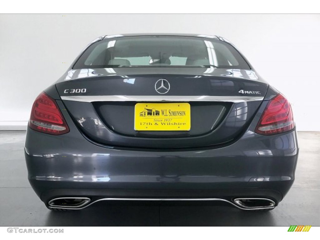 2016 C 300 4Matic Sedan - Steel Grey Metallic / Crystal Grey/Black photo #3