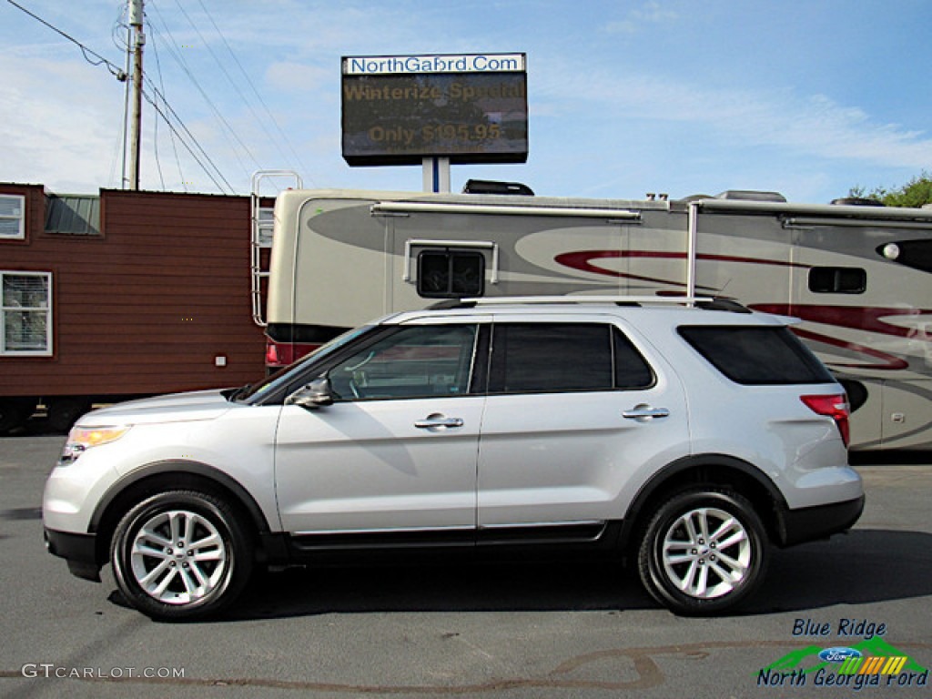 2013 Explorer XLT 4WD - Ingot Silver Metallic / Medium Light Stone photo #2