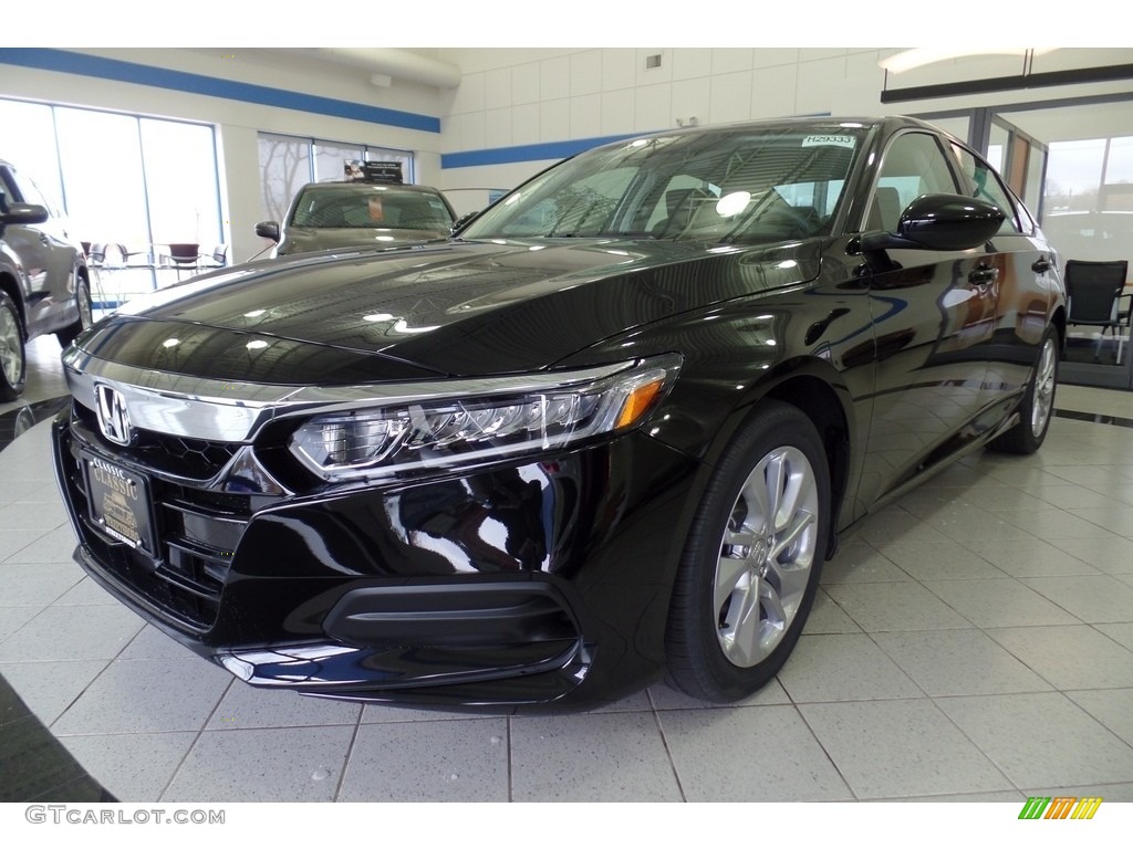 2020 Accord LX Sedan - Crystal Black Pearl / Black photo #1