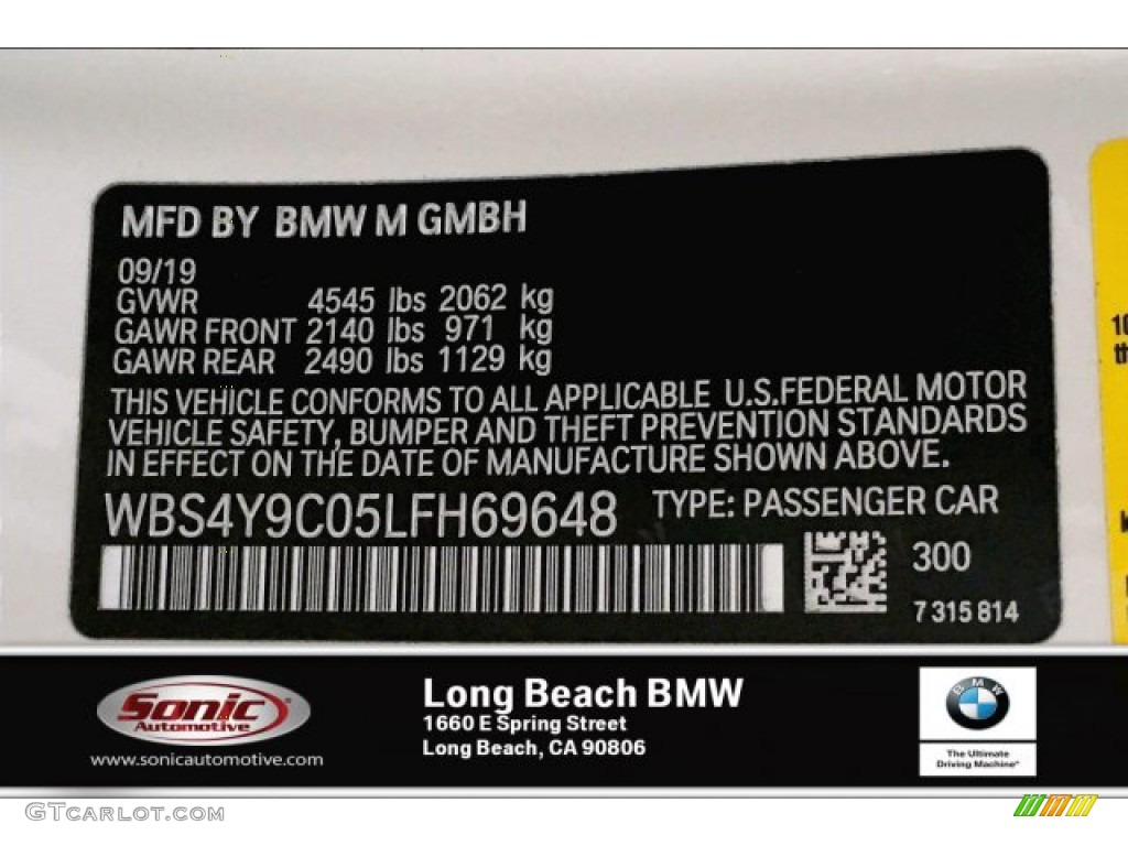 2020 M4 Coupe - Alpine White / Carbonstructure Anthracite/Black photo #11