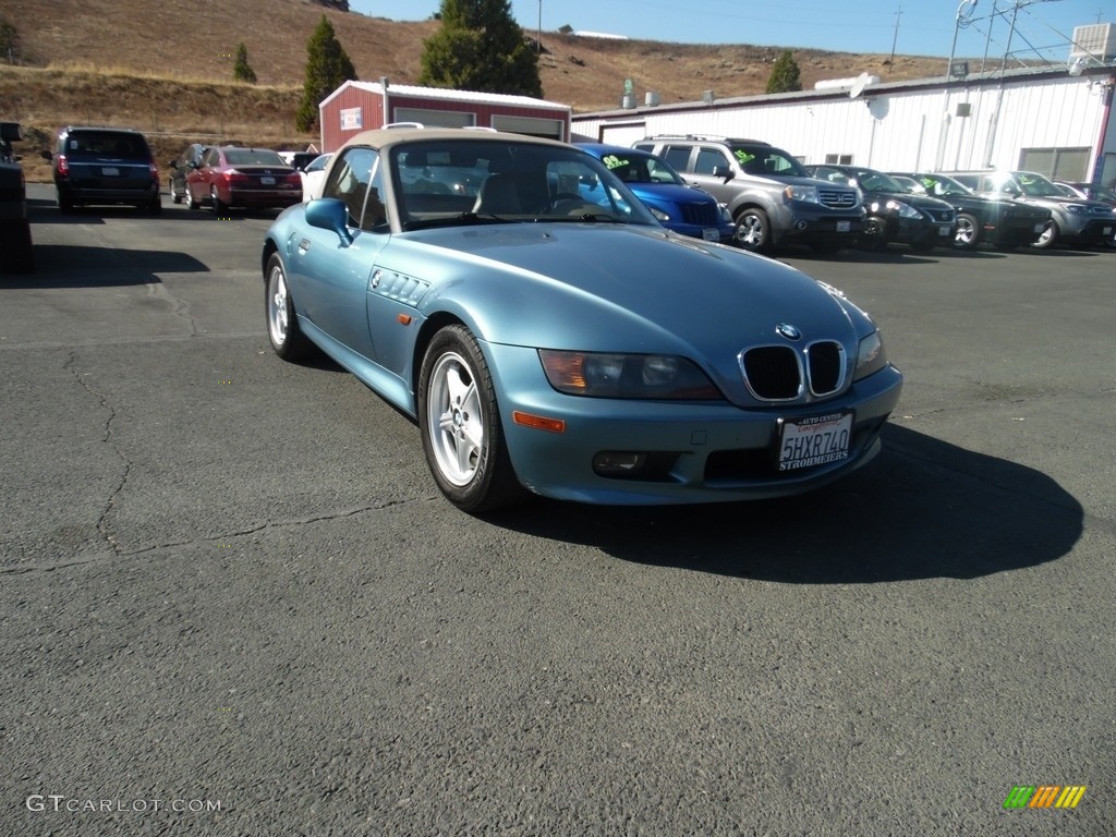 1997 Z3 1.9 Roadster - Atlanta Blue Metallic / Beige photo #1