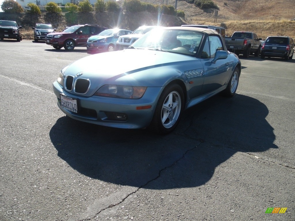1997 Z3 1.9 Roadster - Atlanta Blue Metallic / Beige photo #2