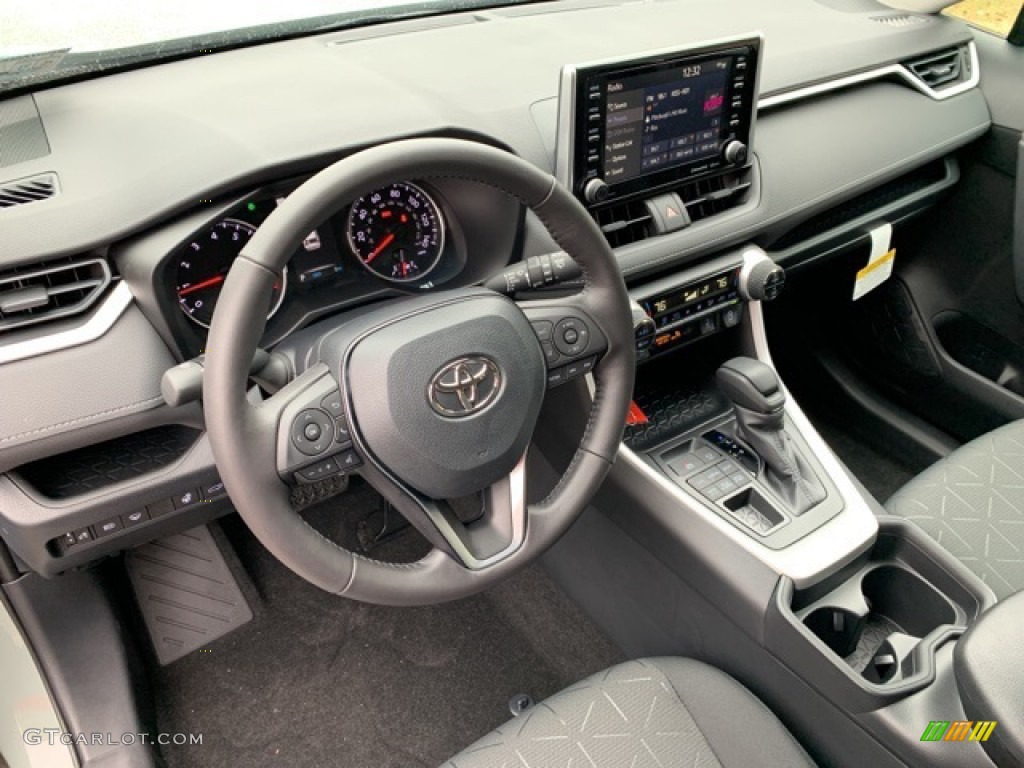 Black Interior 2020 Toyota RAV4 XLE AWD Photo #135812823