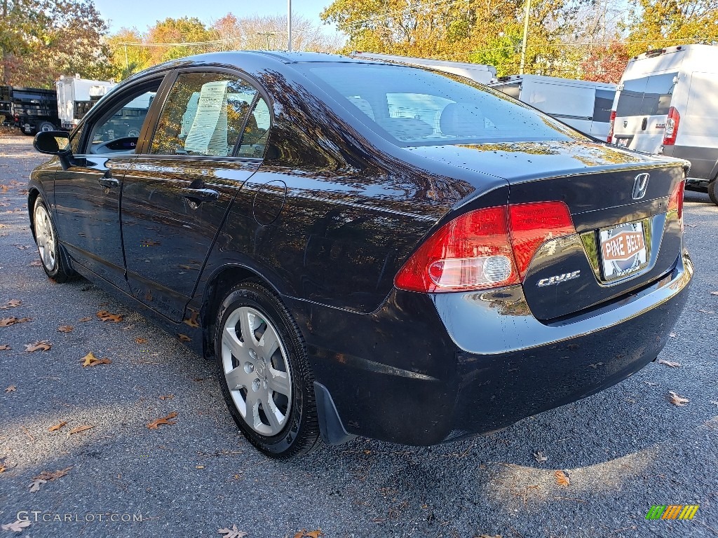 2008 Civic LX Sedan - Nighthawk Black Pearl / Ivory photo #11