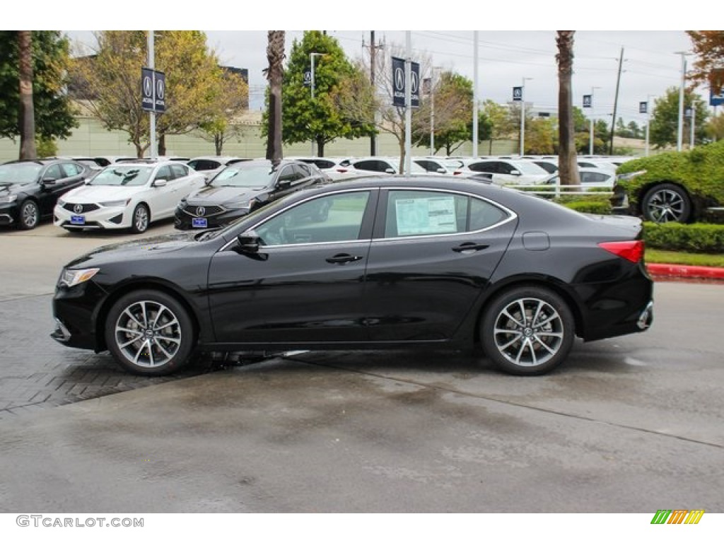 Majestic Black Pearl 2020 Acura TLX V6 SH-AWD Sedan Exterior Photo #135815446
