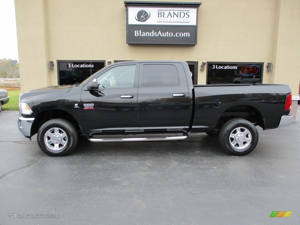 2011 Ram 3500 HD SLT Crew Cab 4x4 - Brilliant Black Crystal Pearl / Dark Slate Gray/Medium Graystone photo #1