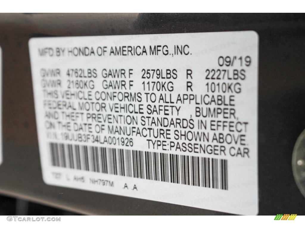 2020 TLX V6 SH-AWD Sedan - Modern Steel Metallic / Ebony photo #38