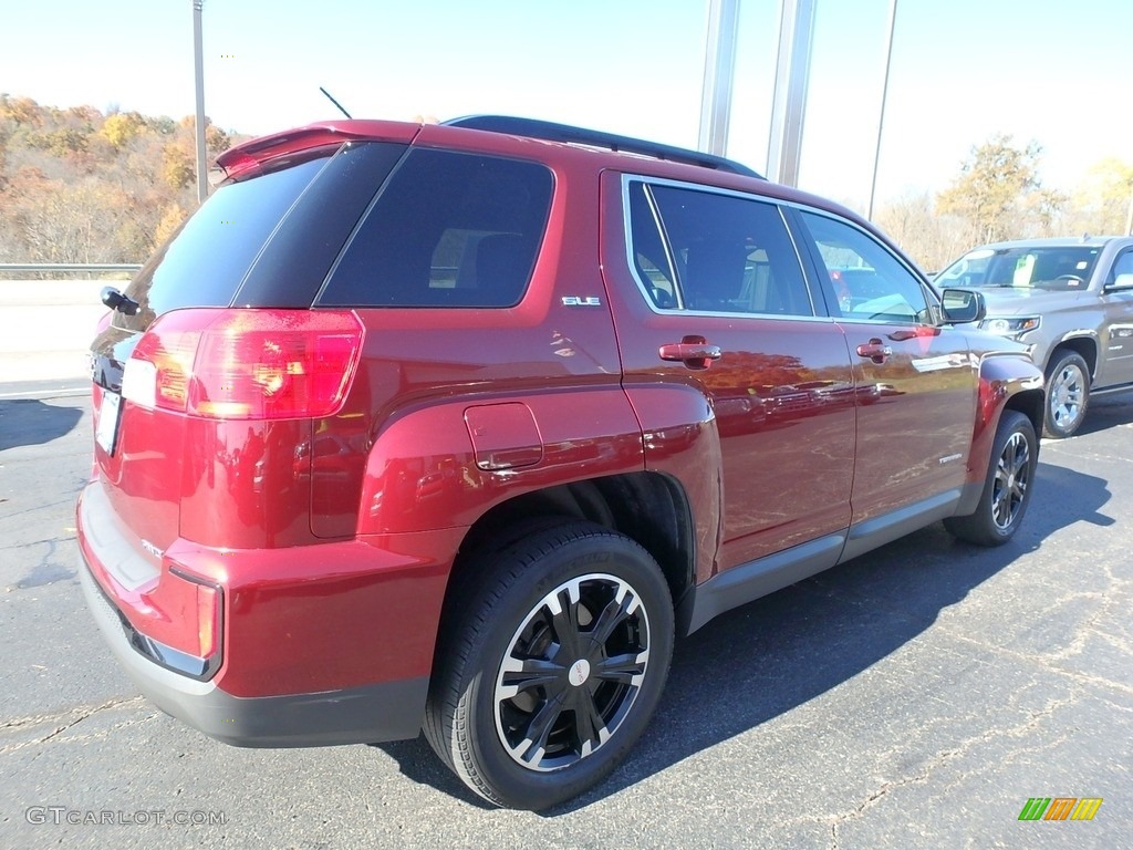 2017 Terrain SLE AWD - Crimson Red Tintcoat / Jet Black photo #9