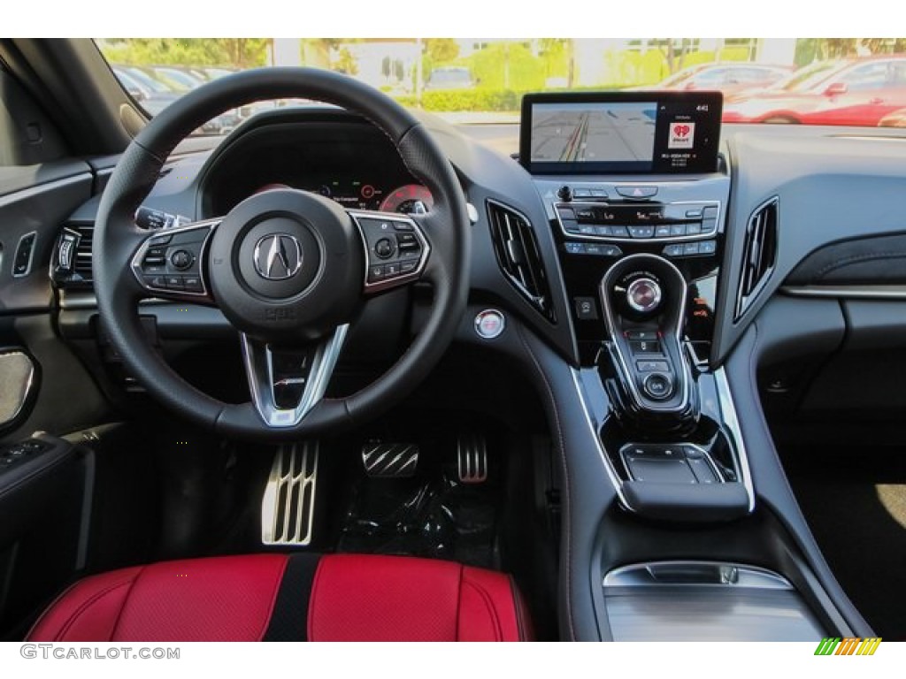 2020 Acura RDX A-Spec AWD Red Dashboard Photo #135817342