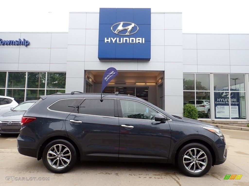 2017 Santa Fe SE AWD - Storm Blue / Gray photo #1