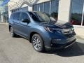 2020 Obsidian Blue Pearl Honda Pilot EX-L AWD  photo #2