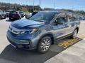 2020 Obsidian Blue Pearl Honda Pilot EX-L AWD  photo #4