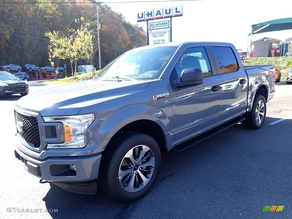 2019 F150 XL SuperCrew 4x4 - Agate Black / Earth Gray photo #5