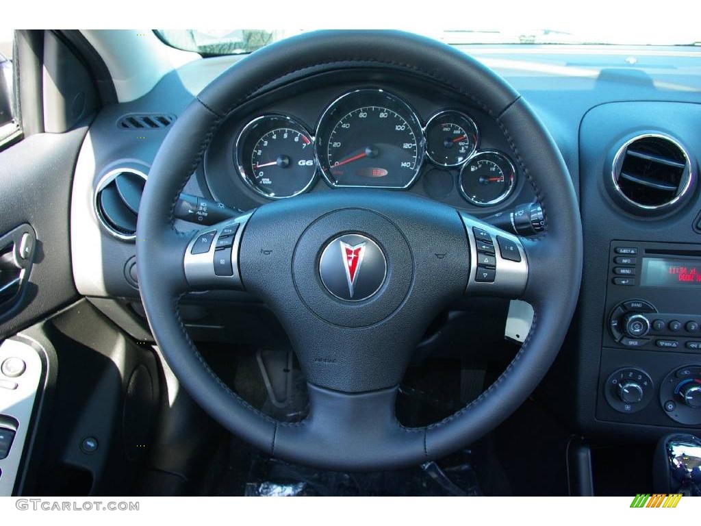 2009 G6 V6 Sedan - Carbon Black Metallic / Ebony photo #21