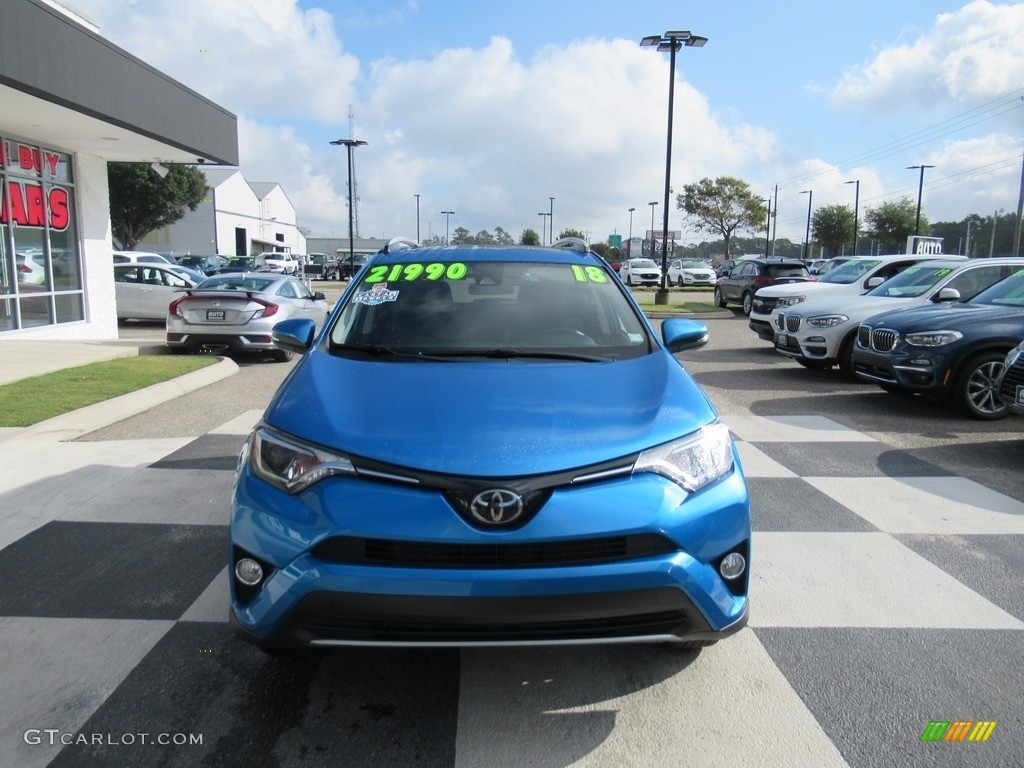 2018 RAV4 XLE - Electric Storm Blue / Black photo #2