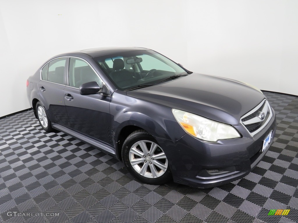 2011 Legacy 2.5i Premium - Graphite Gray Metallic / Off-Black photo #3