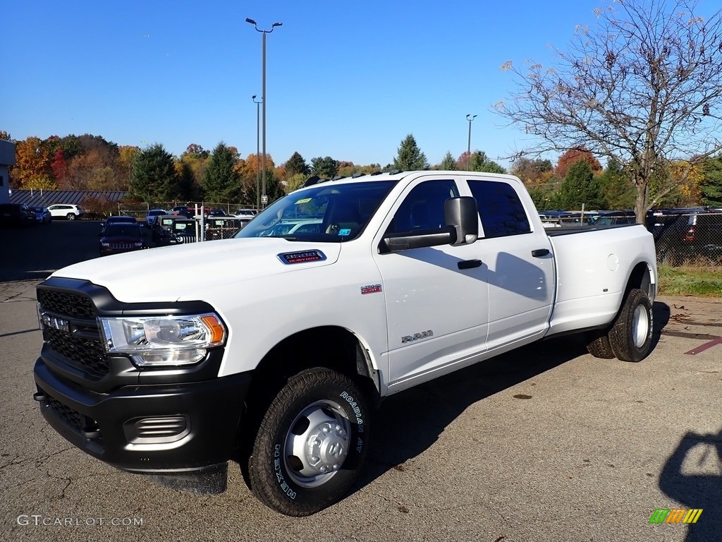 2019 3500 Tradesman Crew Cab 4x4 - Bright White / Black/Diesel Gray photo #1