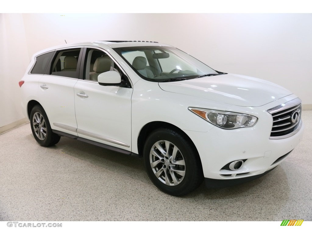2013 JX 35 AWD - Moonlight White / Wheat photo #1