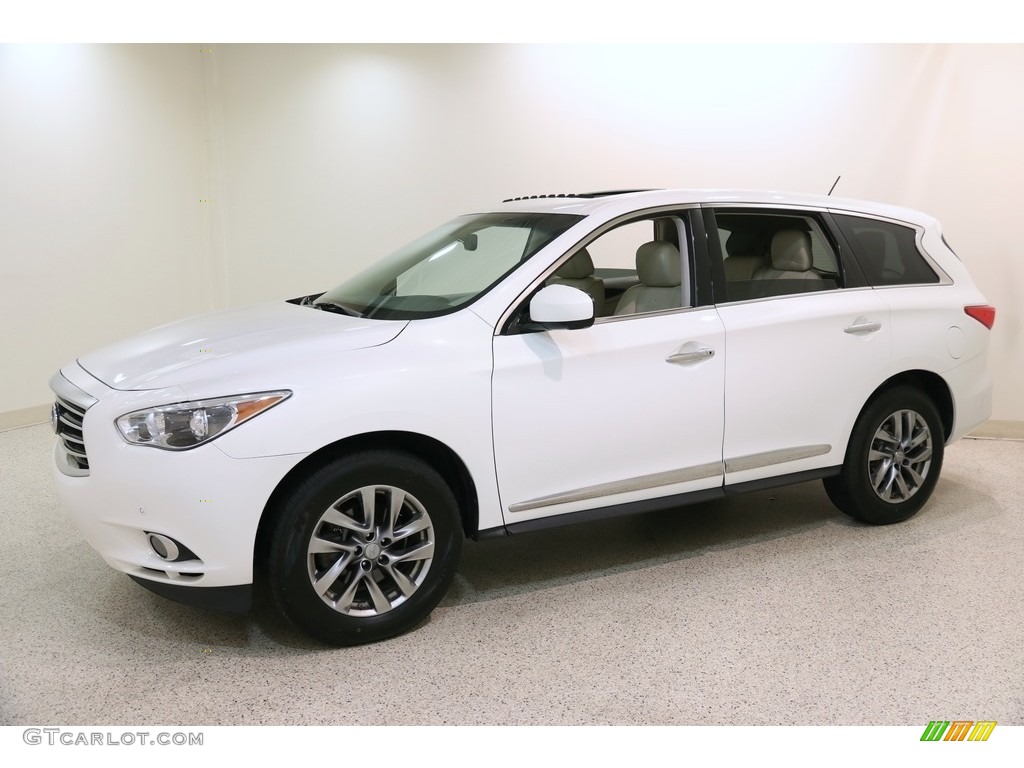 2013 JX 35 AWD - Moonlight White / Wheat photo #3