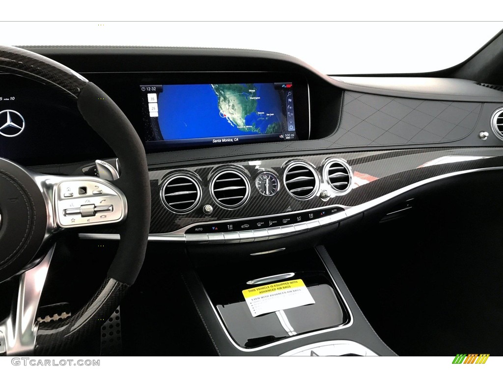 2020 Mercedes-Benz S 63 AMG 4Matic Sedan Black Dashboard Photo #135828040