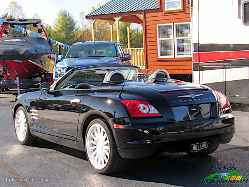 2005 Crossfire Limited Roadster - Black / Dark Slate Grey/Cedar photo #3