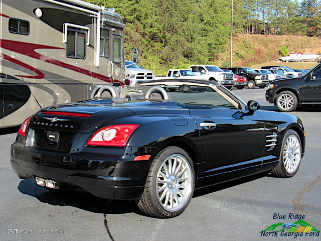 2005 Crossfire Limited Roadster - Black / Dark Slate Grey/Cedar photo #5