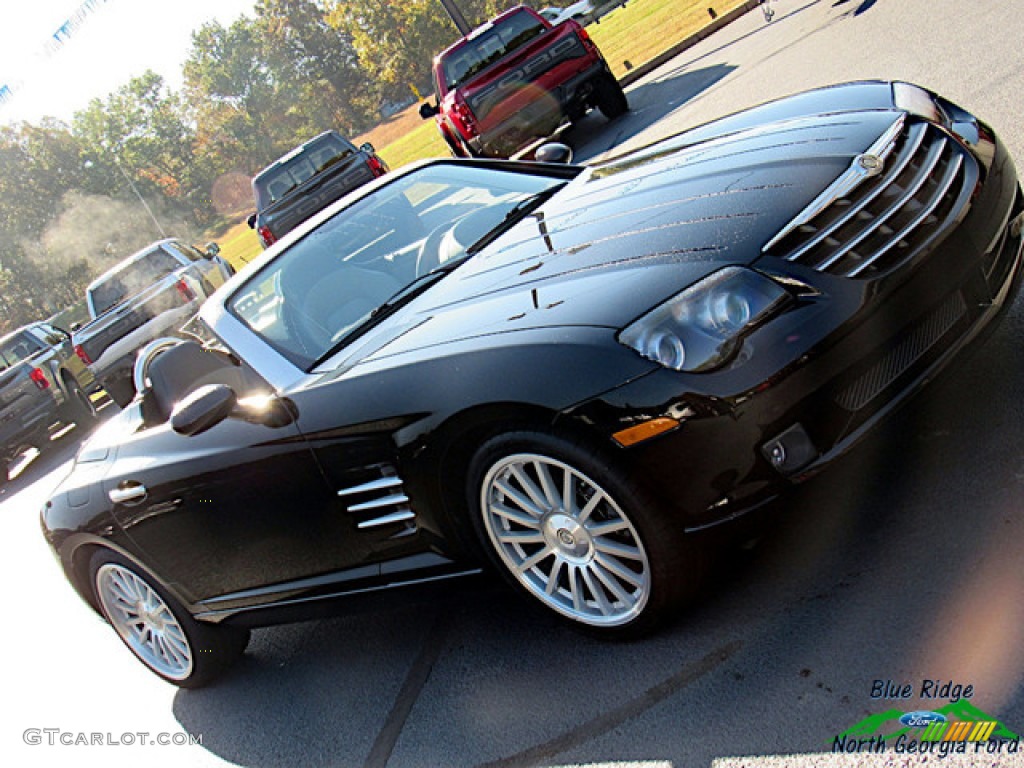 2005 Crossfire Limited Roadster - Black / Dark Slate Grey/Cedar photo #28