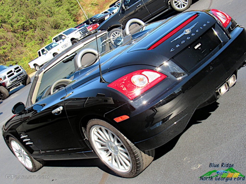 2005 Crossfire Limited Roadster - Black / Dark Slate Grey/Cedar photo #30