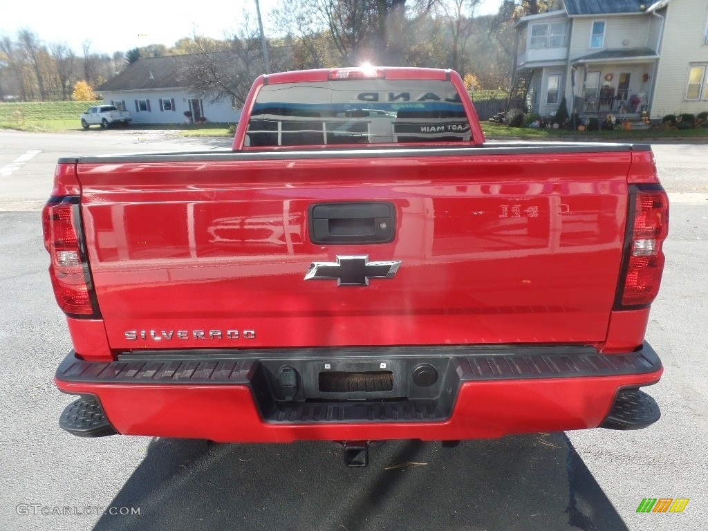 2017 Silverado 1500 Custom Double Cab 4x4 - Red Hot / Dark Ash/Jet Black photo #8