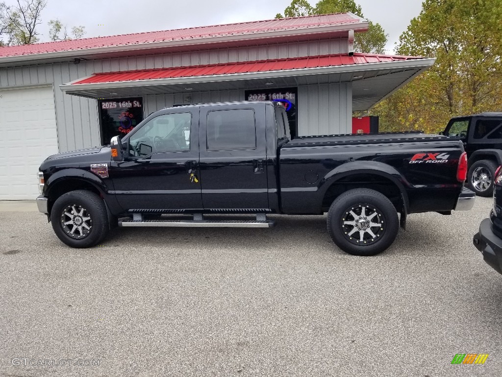 2010 F250 Super Duty Lariat Crew Cab 4x4 - Black / Ebony photo #3