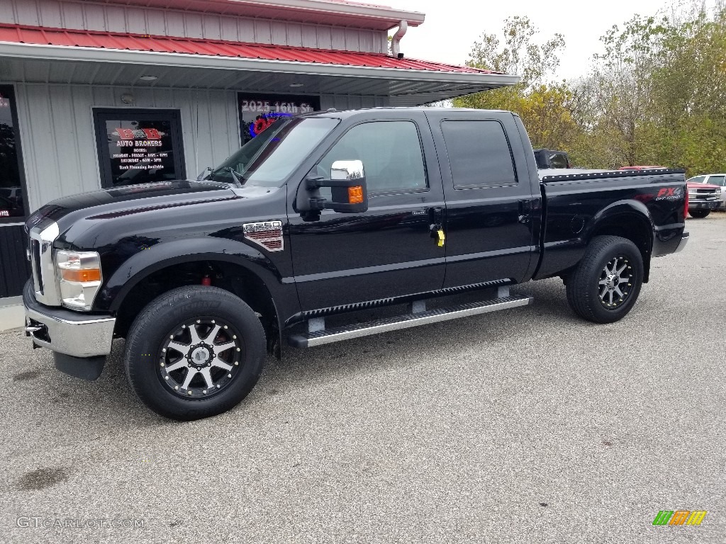 2010 F250 Super Duty Lariat Crew Cab 4x4 - Black / Ebony photo #35