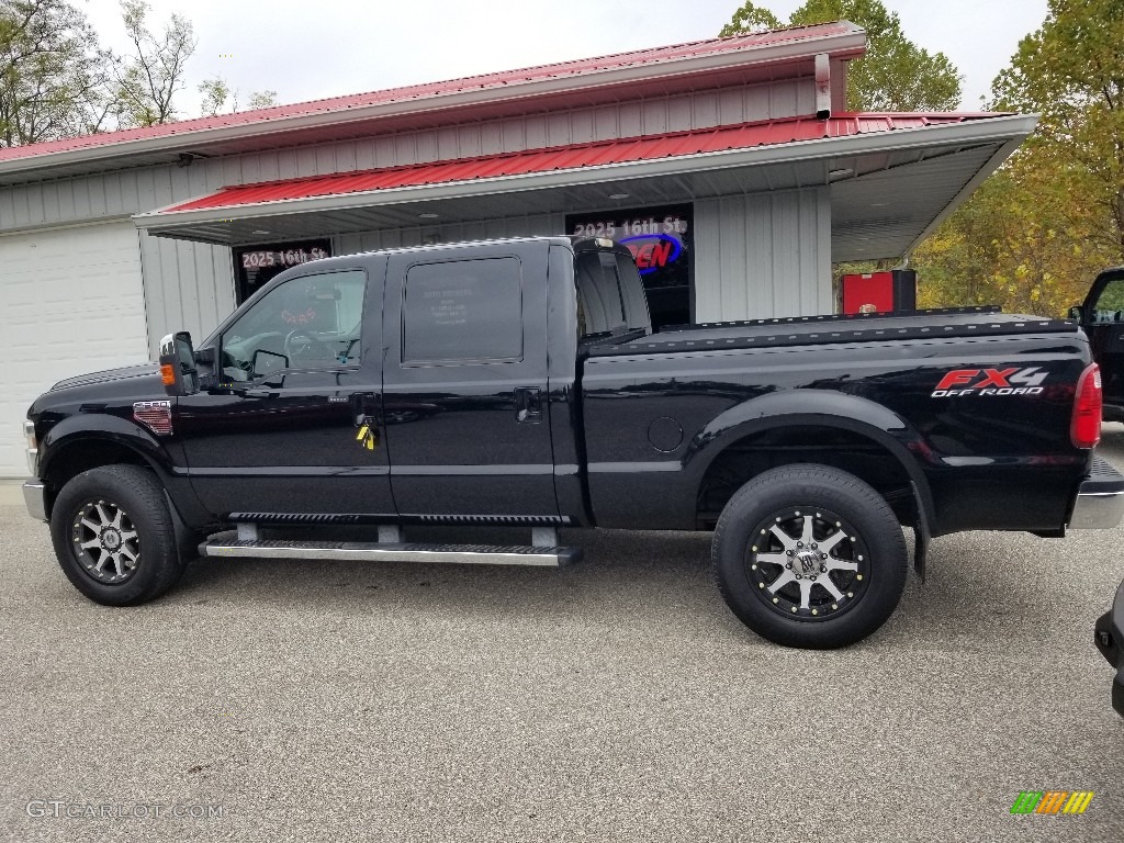 2010 F250 Super Duty Lariat Crew Cab 4x4 - Black / Ebony photo #37